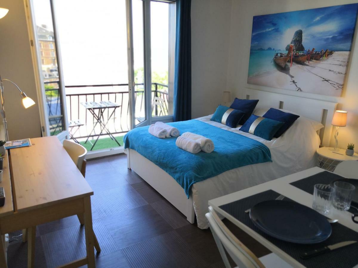 Escale Dieppe Gambetta - Appart Et Studios 2-6 Personnes Vue Ville Et Mer Dış mekan fotoğraf